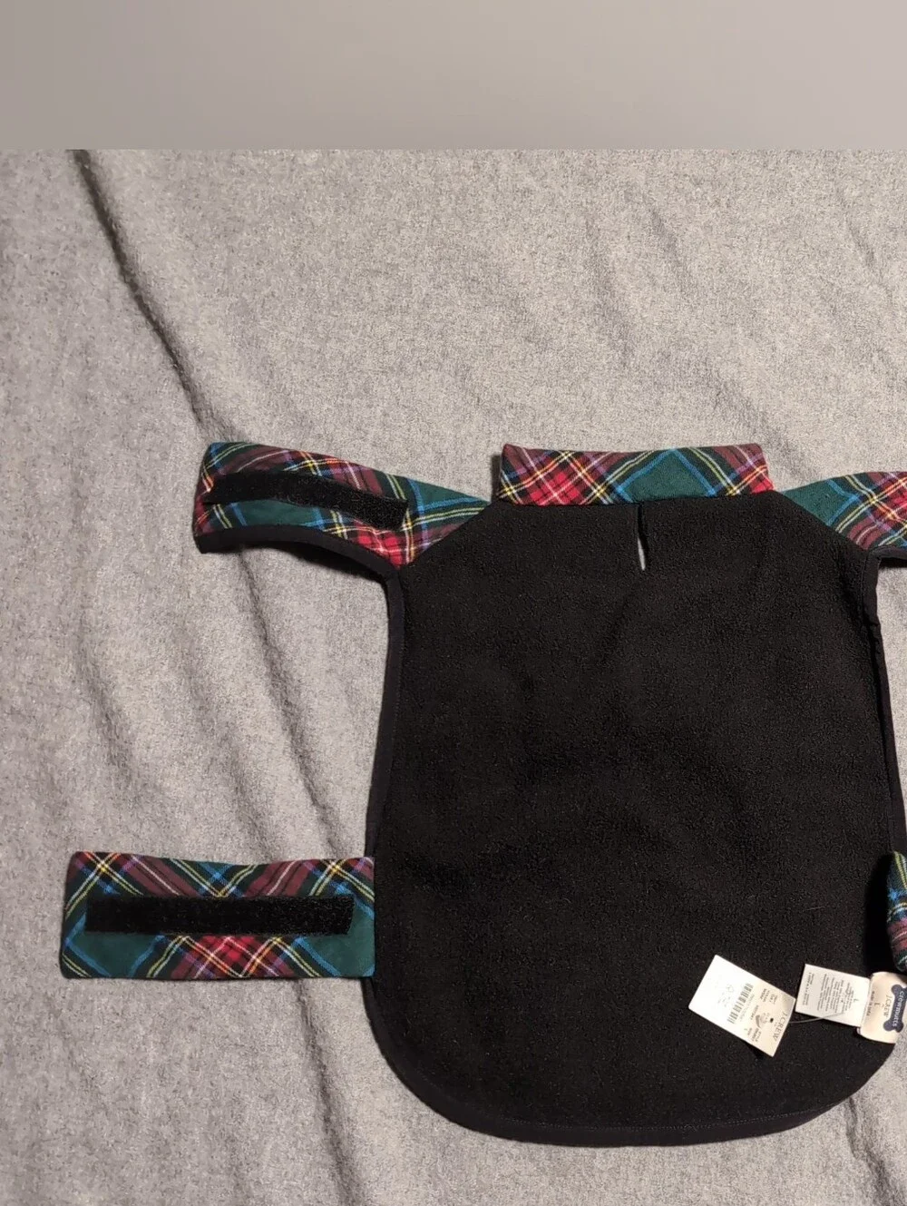 NWT J.Crew Red Plaid Cape for Dogs - Crewmutts L - Size L
